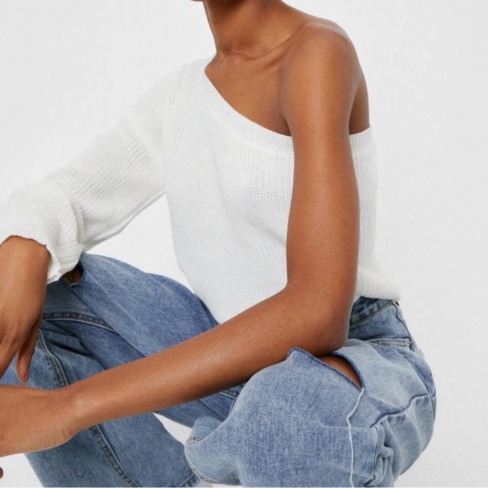 NWT Nasty Gal asymmetric sweater